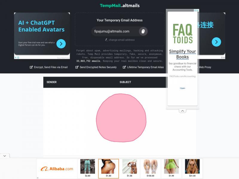 【altmails临时邮件】一次性临时假电子邮件<b>※</b>2024年01月08日网站截图
