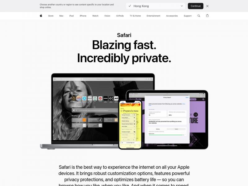 【Safari】Safari - Apple<b>※</b>2024年10月27日网站截图