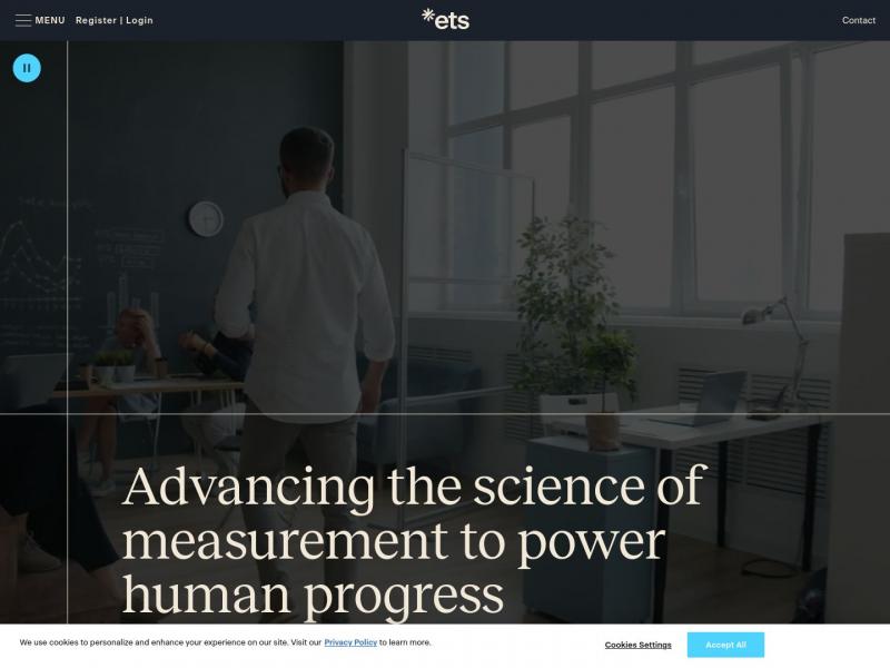 【ETS】EST英语考试首页<b>※</b>2024年05月18日网站截图