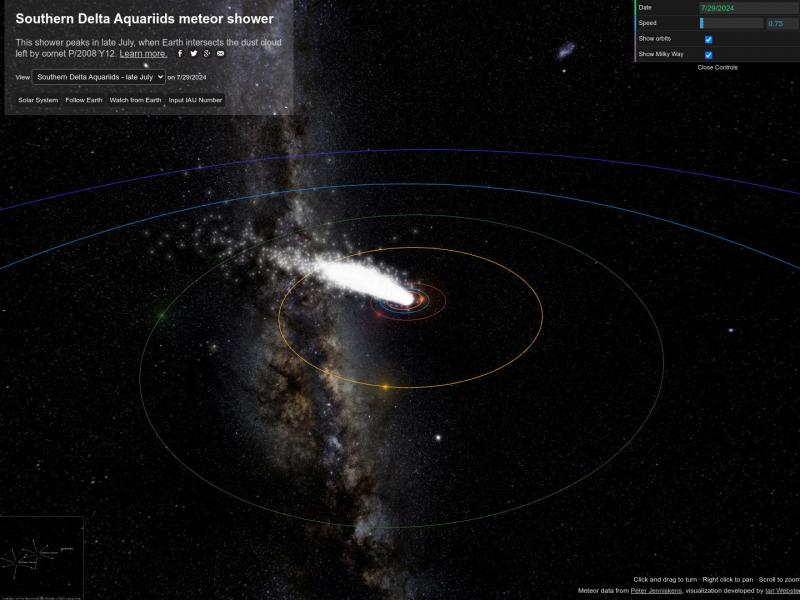 【流星雨】挑选流星雨及时间实现在线许愿<b>※</b>2024年06月25日网站截图