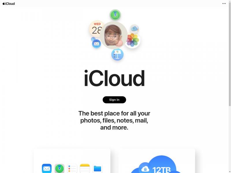 【iCloud】由Apple运营的免费电子邮件服务商<b>※</b>2024年11月06日网站截图